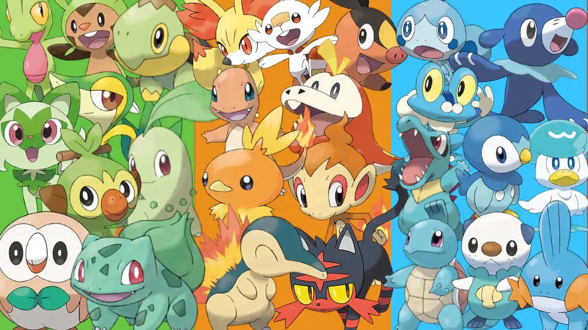 Quais são os Pokémon iniciais de cada geração? – R7 Entretenimento, image size:1200x675