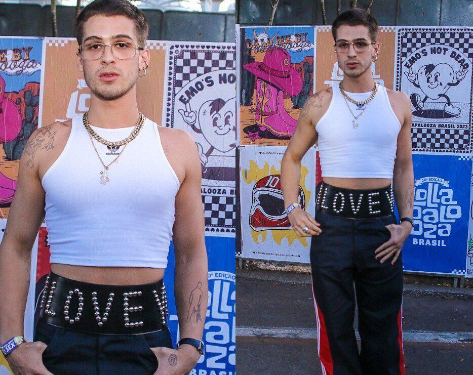 Cropped foi alvo de polêmica no look de João Guilherme
